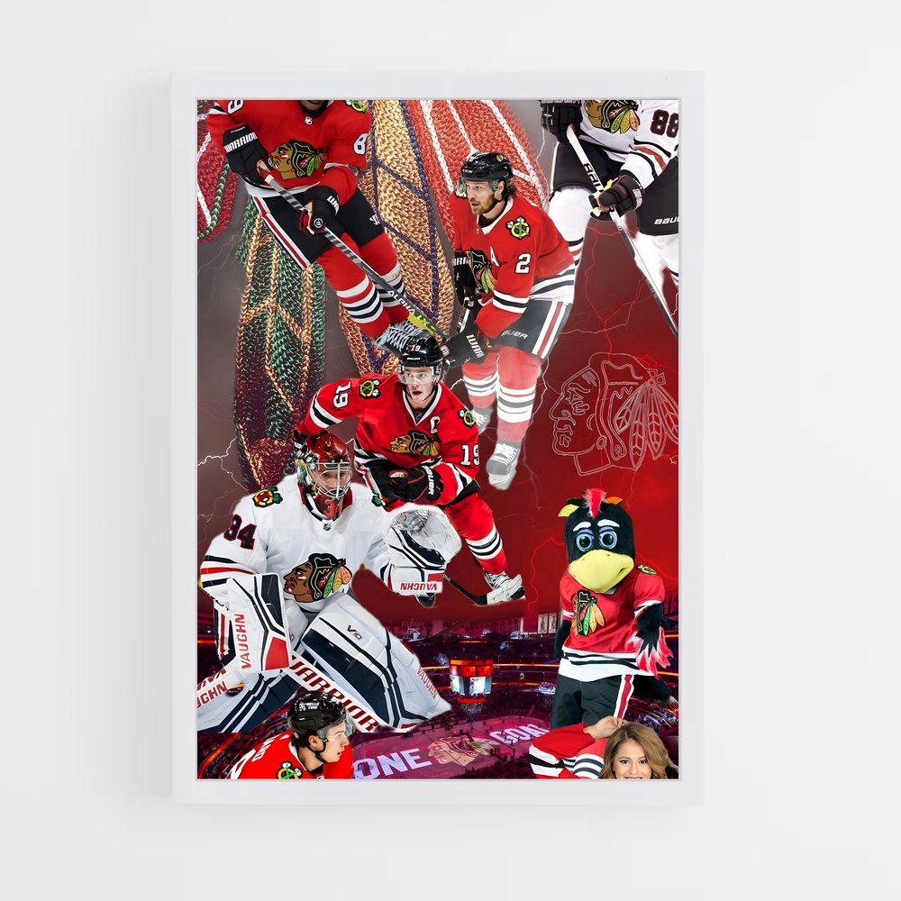 Poster Chicago blackhawks – affiche Hockey sur glace (vue 3)